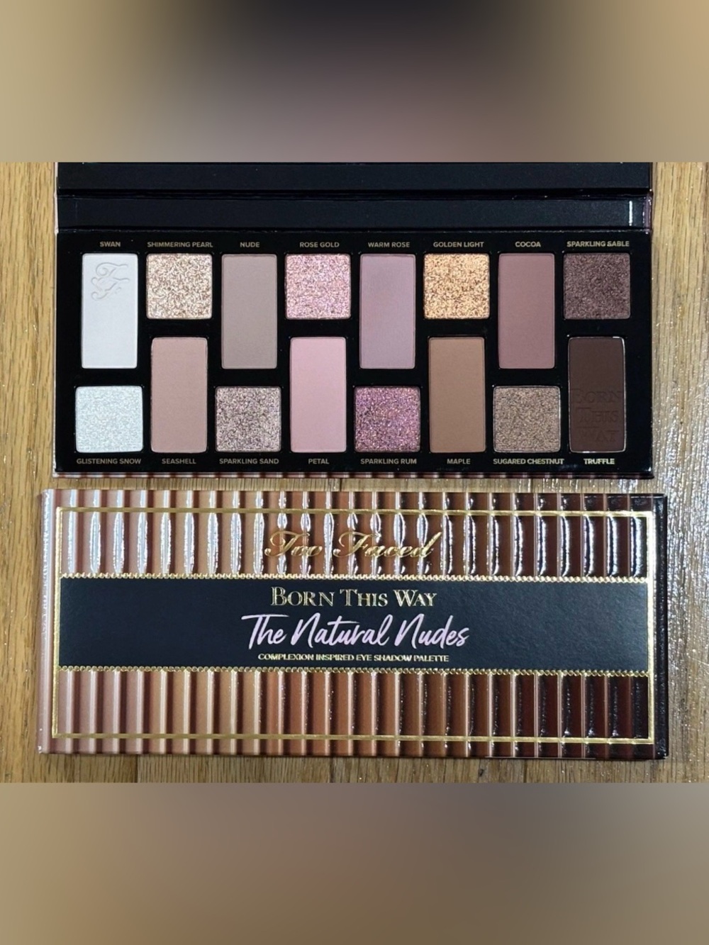 Too Faced THE NATURAL NUDES 16 Color Eye Shadow Eyeshadow Palette NIB